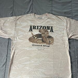 Vintage Arizona Guard Dog Tee - Tan 2X , Great Graphic 🐍